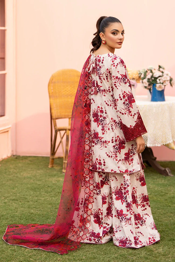 Ellena | Pret Dresses | 3-PC Stitched Embroidered Suit  982OWS - Ladies Clothes - Maria Faisal