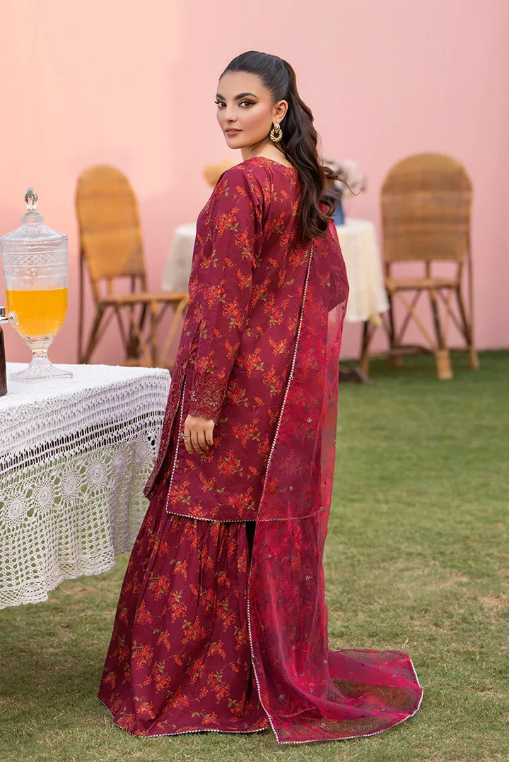 Ellena | Pret Dresses | 3-PC Stitched Embroidered Suit 994MRS - Ladies Clothes - Maria Faisal