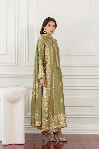 Mina Hasan | Eid ul Adha 26 | Halima - Luxury Dress - available at Maria Faisal in UK and USA.