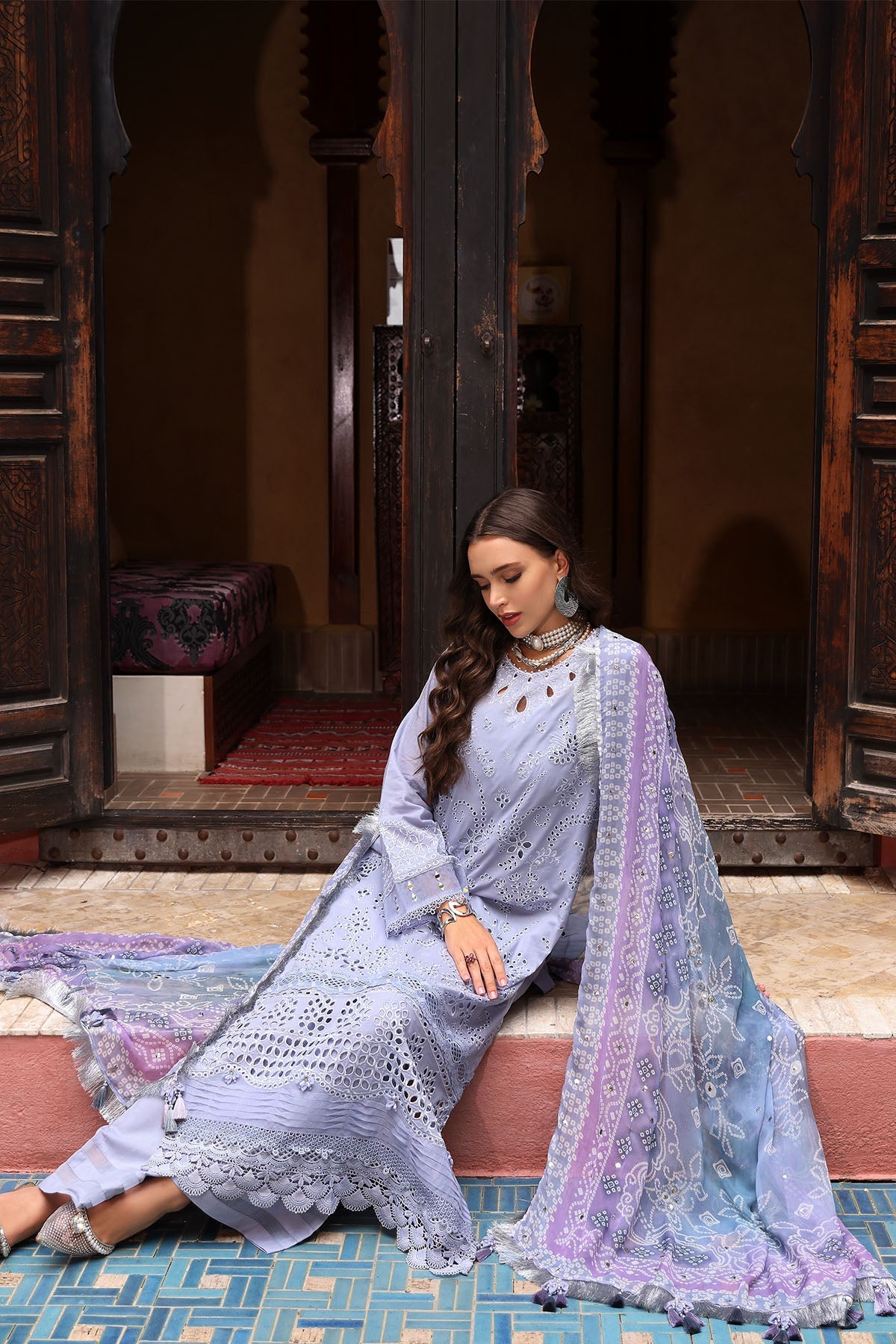 Nureh | Bazaar Lawn 25 | NE-108 by Maria Faisal - Registered Vendor of : Nureh - type : Ladies Clothes - 100% original wedding dresses