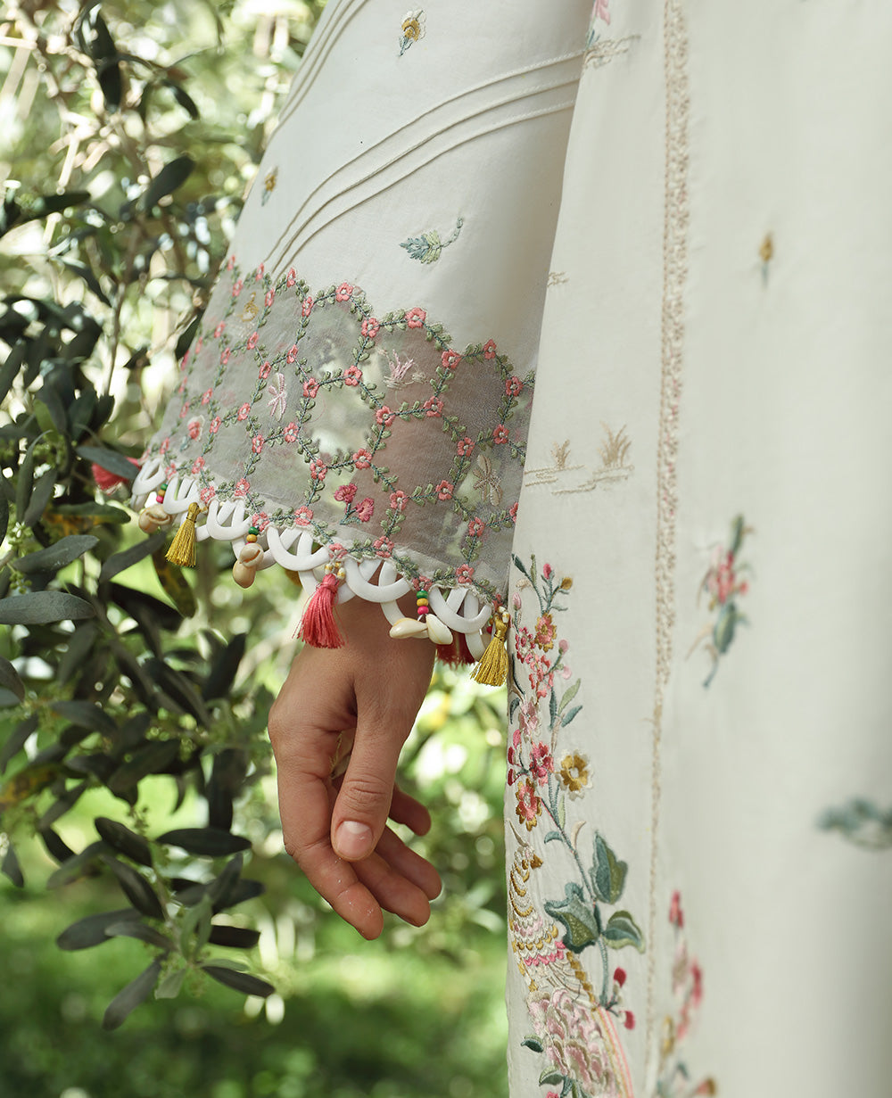 Republic Womenswear | Aylin Summer Lawn 24 | Camellia (D3-B) - Designer Dress with Intricate embroidery and embellishments. Shop elegent wedding dress at Maria Faisal.