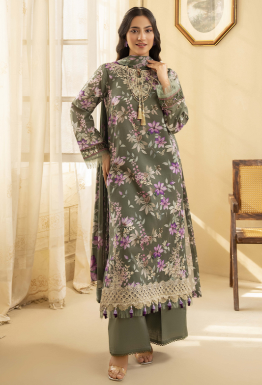 Humdum | Senora Lawn 25 | Senora - D06 by Maria Faisal - Registered Vendor of : Humdum - type : Ladies Clothes - 100% original wedding dresses