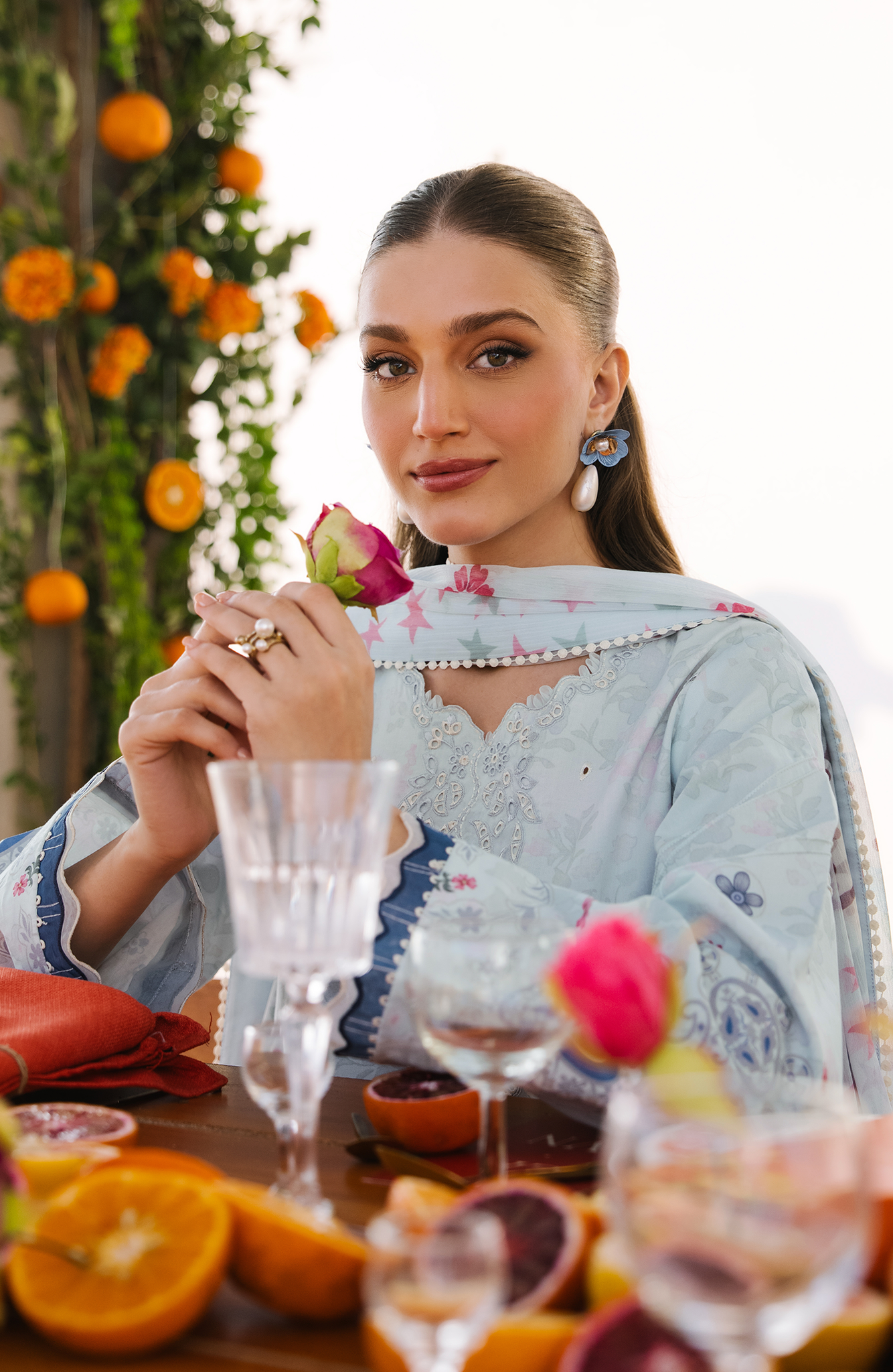 Seran | Afsanah Lawn | Alara - Luxury Dress - available at Maria Faisal in UK and USA.