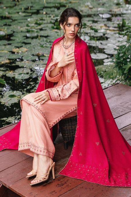Naqshi | Nuri Khaddar Velvet Marina | Insabat - Luxury Dress - available at Maria Faisal in UK and USA.