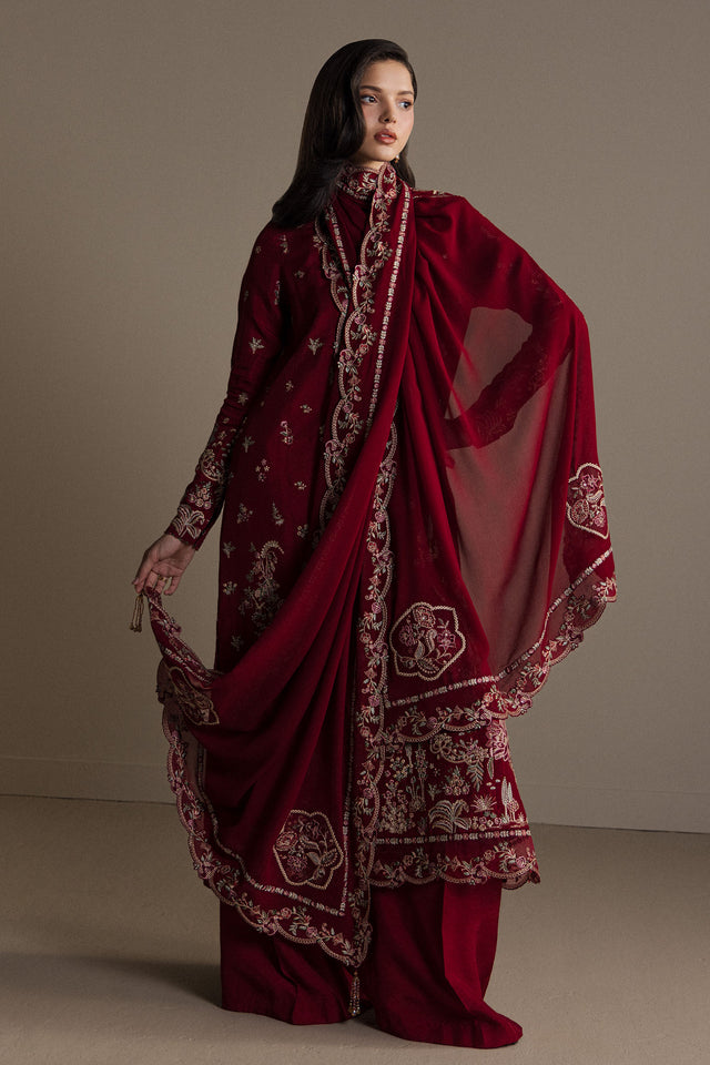 Zara Shahjahan | Festive 26 | Rukhsaar - Luxury Dress - available at Maria Faisal in UK and USA.