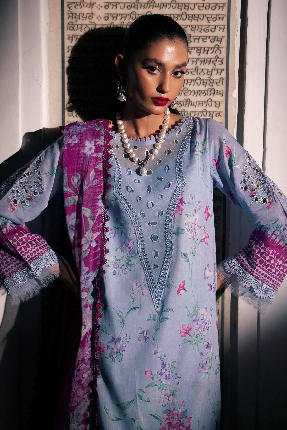 Nureh | Glam Girl Lawn | GL-17 by Maria Faisal - Registered Vendor of : Nureh - type : Ladies Clothes - 100% original wedding dresses