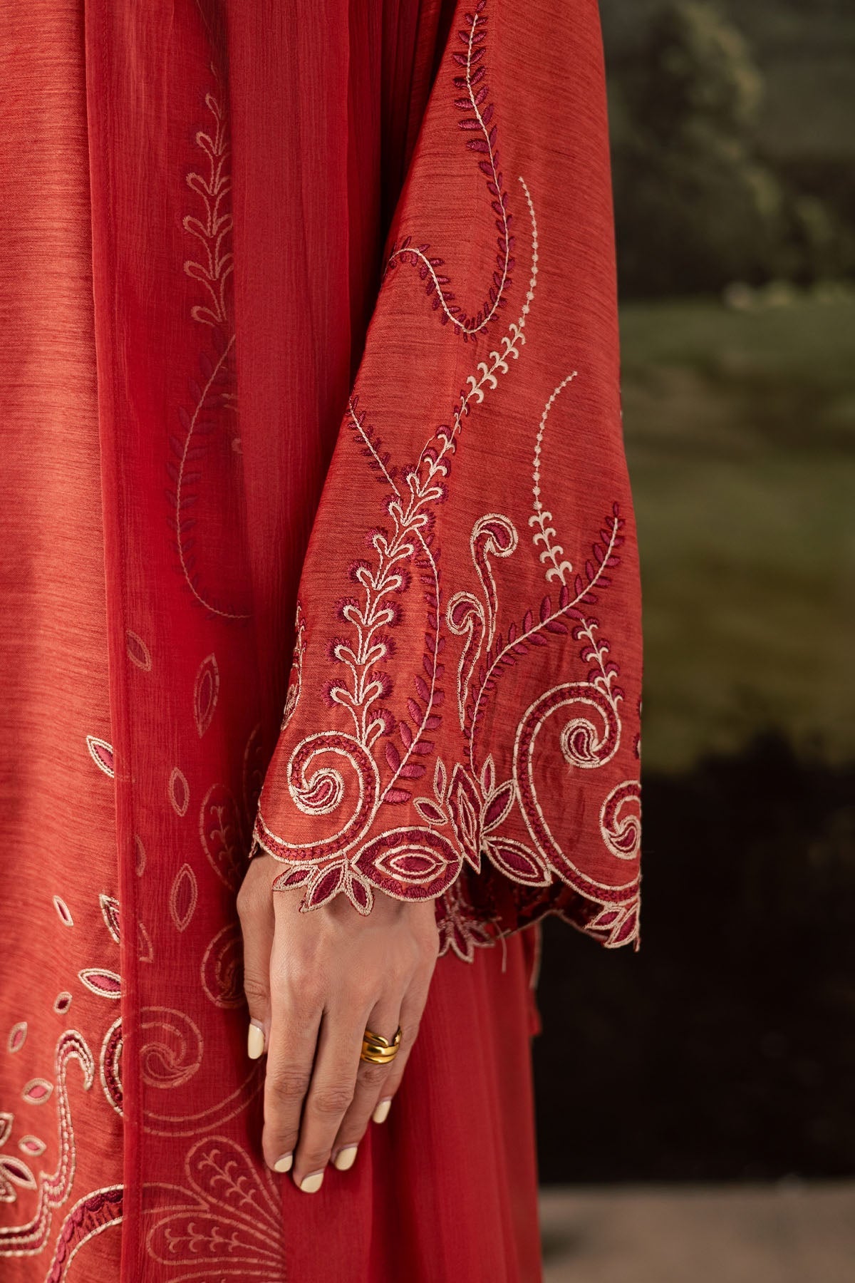 Nureh | Shades of Winter | NP-669 - Casual Dress - available at Maria Faisal in UK and USA.