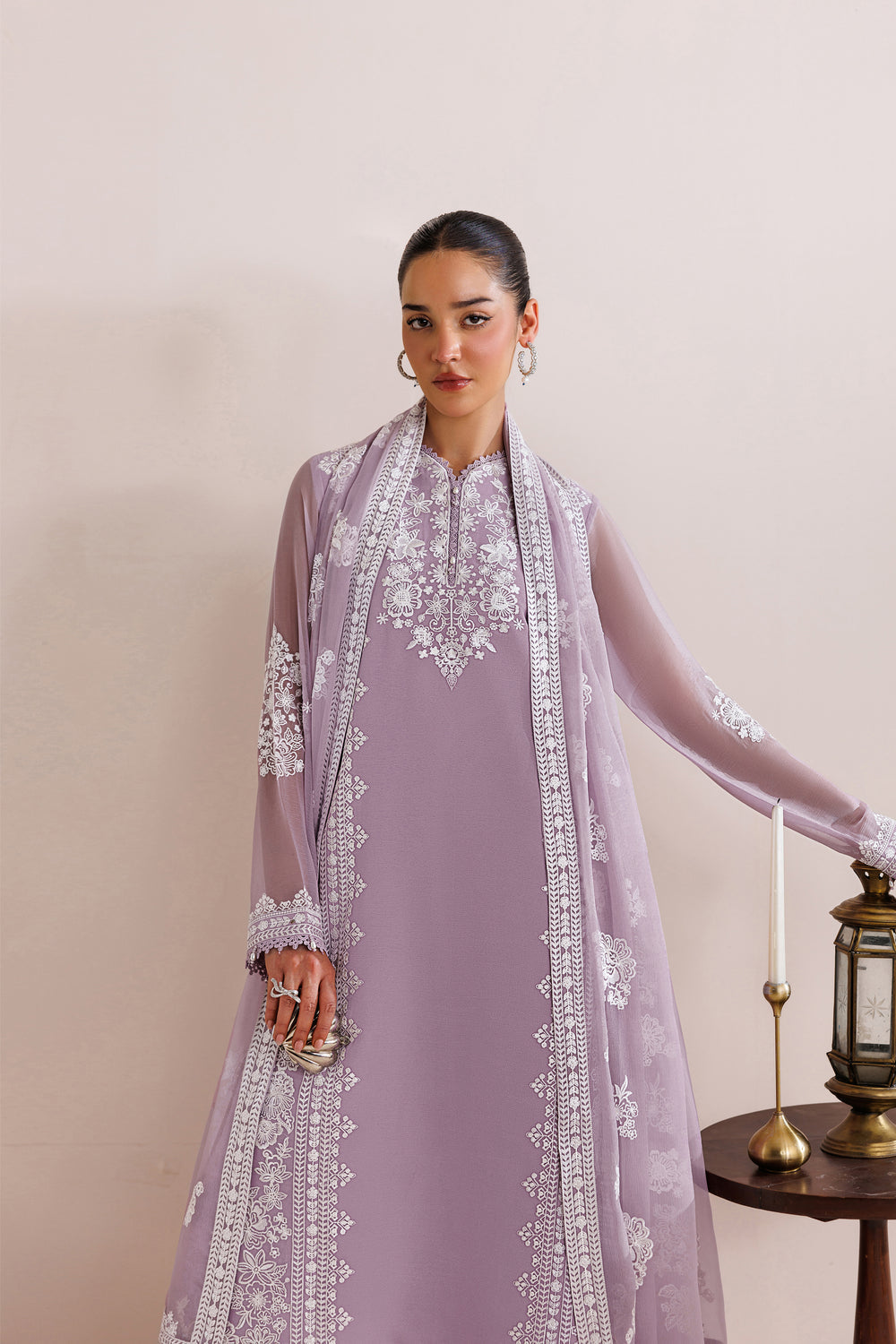 Farasha | Chiffon Threads 26 | Lilac Solace - Formal Dress - available at Maria Faisal in UK and USA.