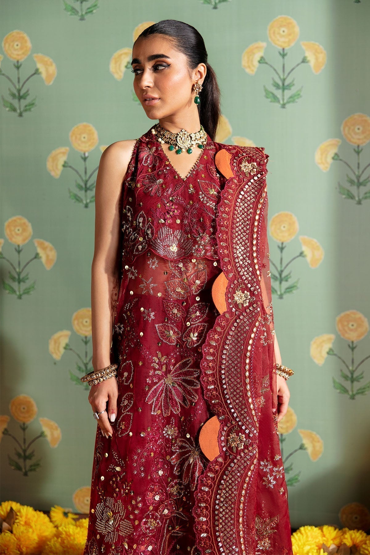 Nureh | Jhoomro Wedding Formals | NL-53 - MAHRO - Wedding Dress - Maria Faisal