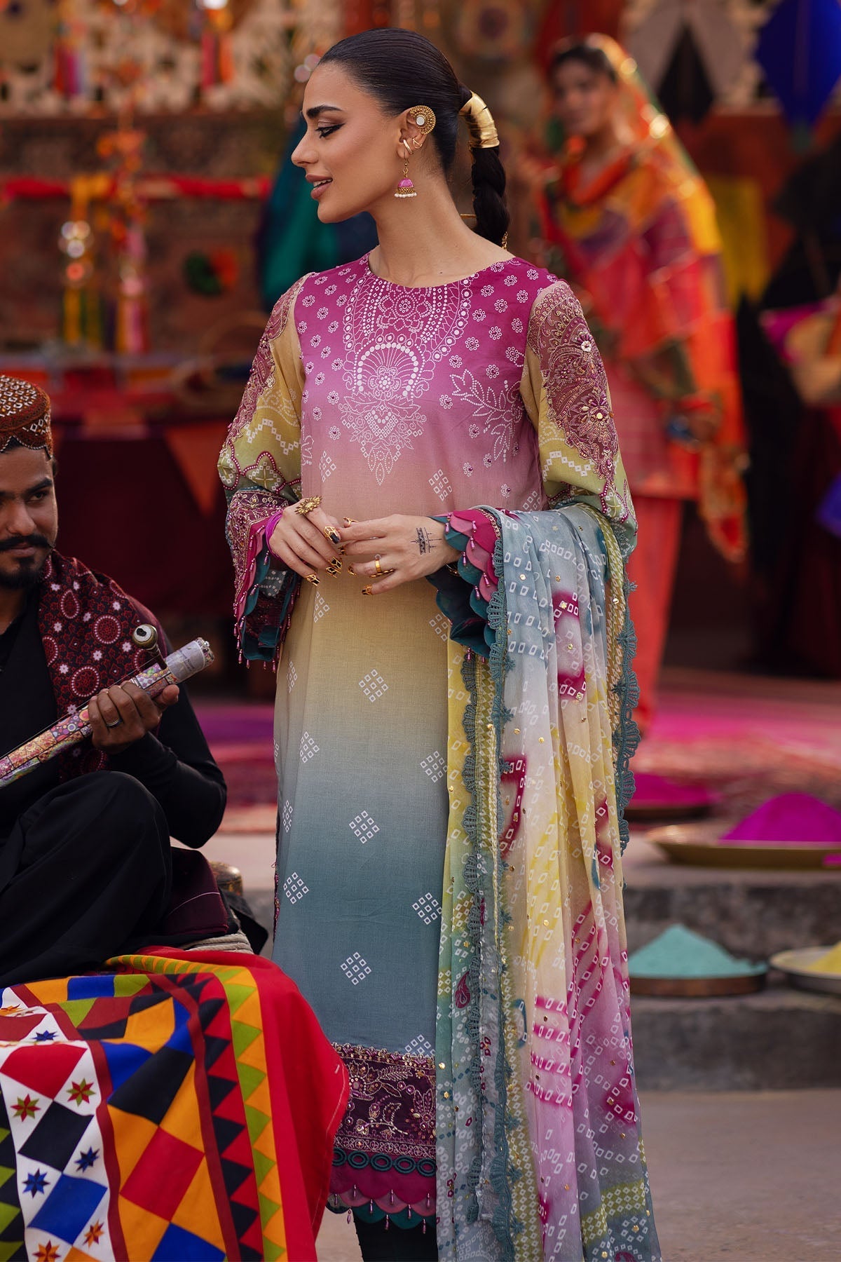 Nureh | Bazaar Lawn | NS-134 - Ladies Clothes - Maria Faisal