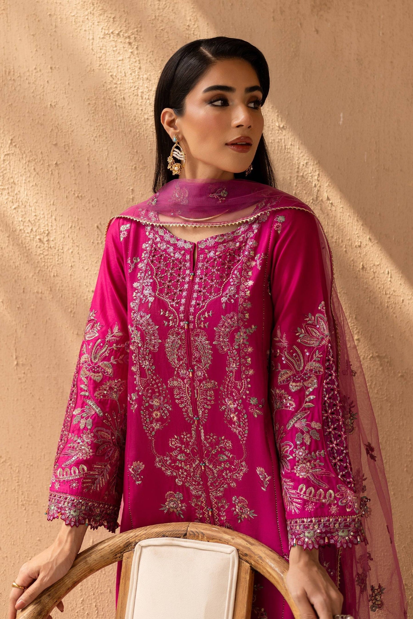 Batik | Nyra Embroidered Summer Solids |Dastak by Maria Faisal - Registered Vendor of : Batik - type : Ladies Clothes - 100% original wedding dresses