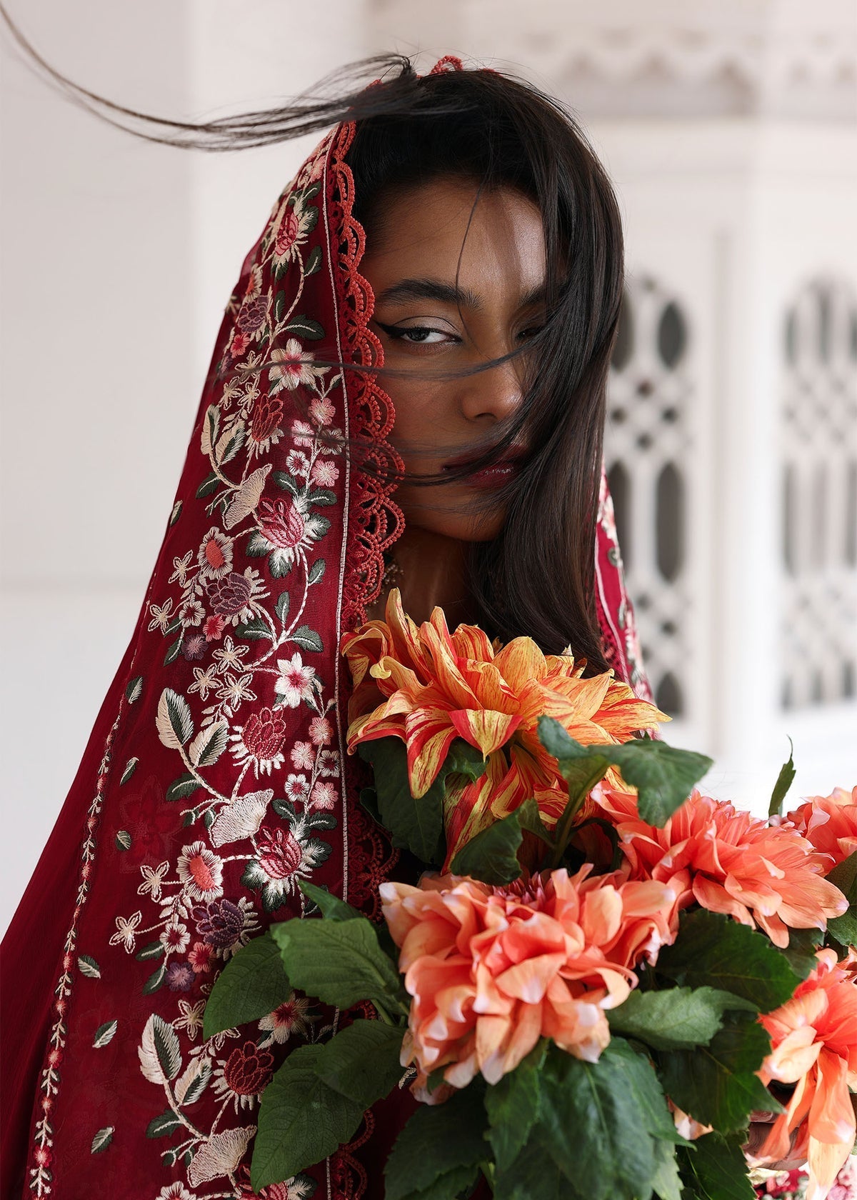 Hussain Rehar | Kalabagh Luxury Lawn 26 | Kastanaa - Luxury Dress - available at Maria Faisal in UK and USA.