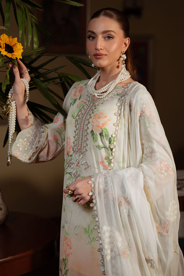Nureh | Swiss Lawn | NS-163 - Luxury Dress - available at Maria Faisal in UK and USA.
