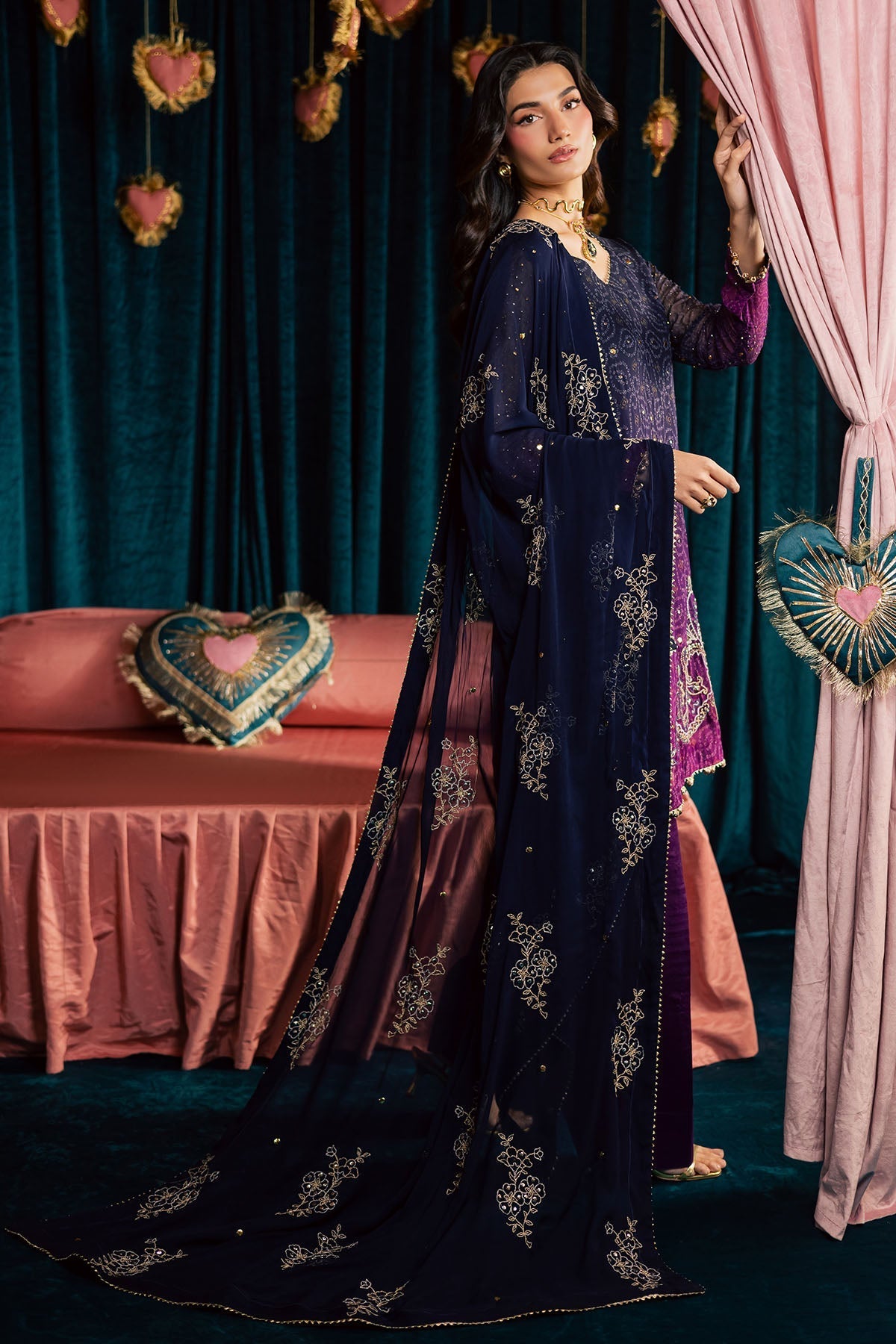 Nureh | Mukeshkari Formals | MK-23 - Formal Dress - available at Maria Faisal in UK and USA.