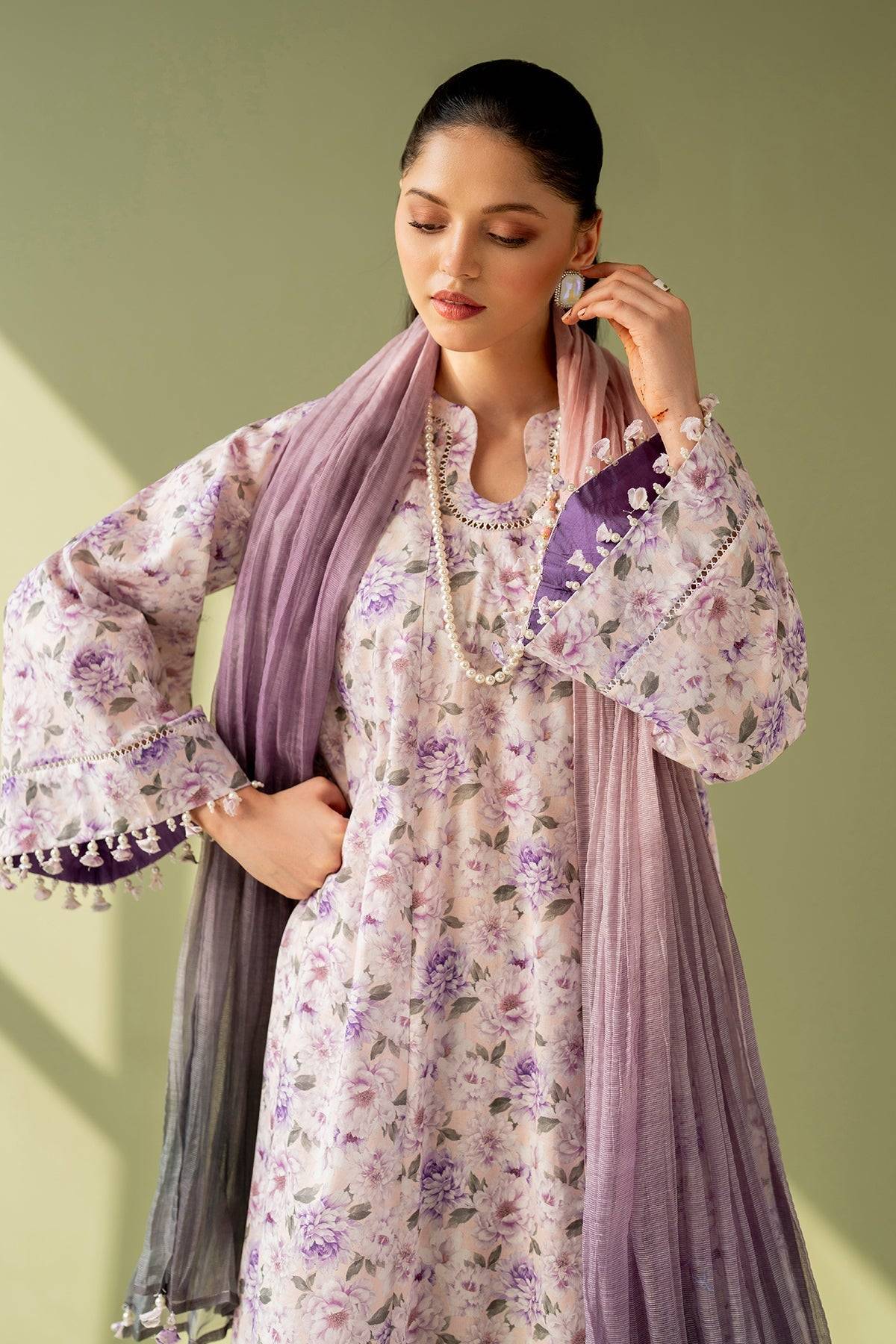 Baroque | Eid Printique | EMBROIDERED PRINTED LAWN UF-4168 by Maria Faisal - Registered Vendor of : Baroque - type : Ladies Clothes - 100% original wedding dresses