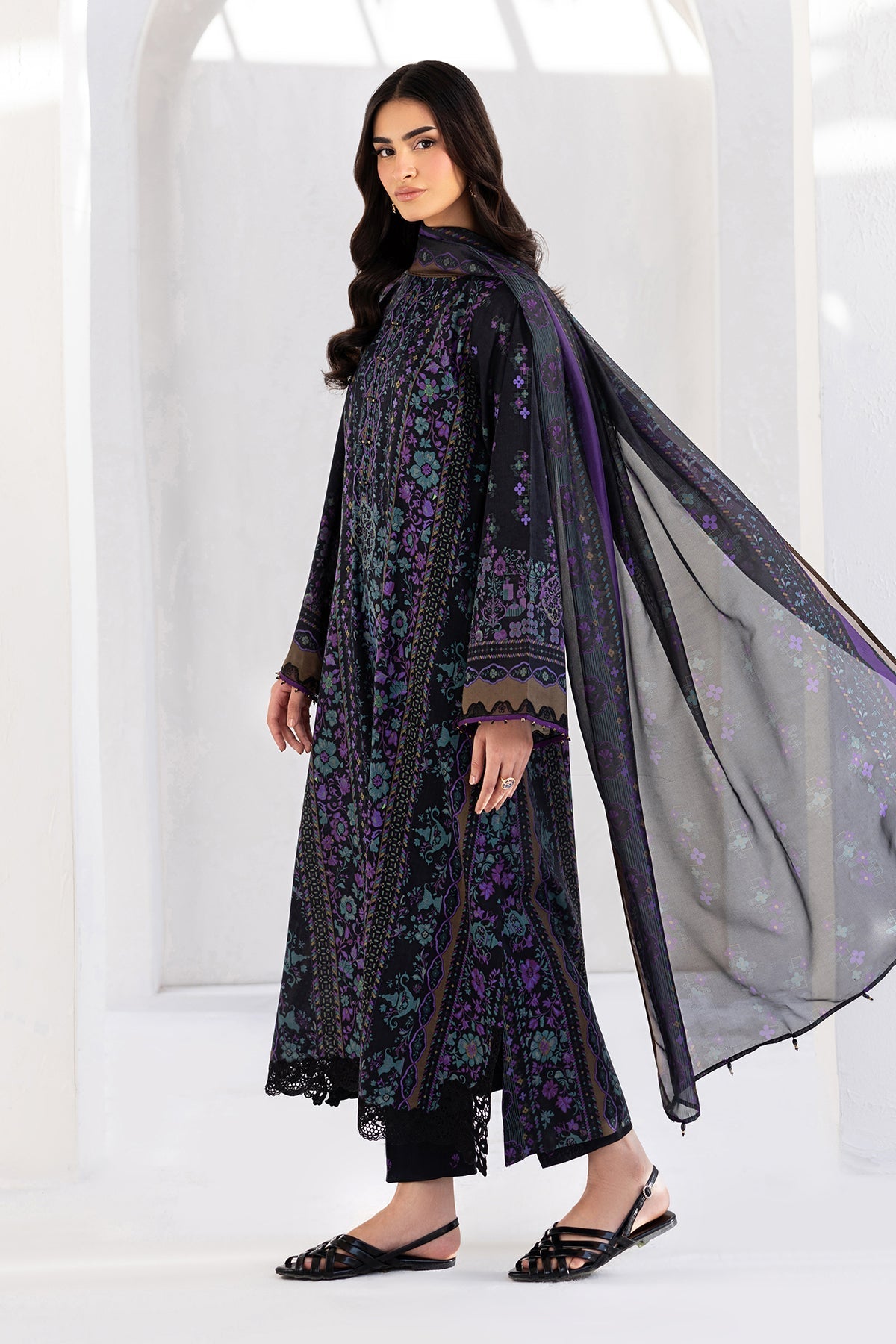 Baroque | Luxury Summer Pret | UF-4453 - Luxury Dress - available at Maria Faisal in UK and USA.
