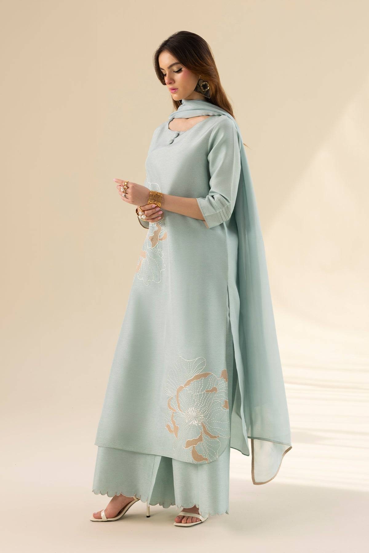 Erum Khan | Lillia Summer Edit | Aqua Breeze by Maria Faisal - Registered Vendor of : Erum Khan - type : Ladies Clothes - 100% original wedding dresses