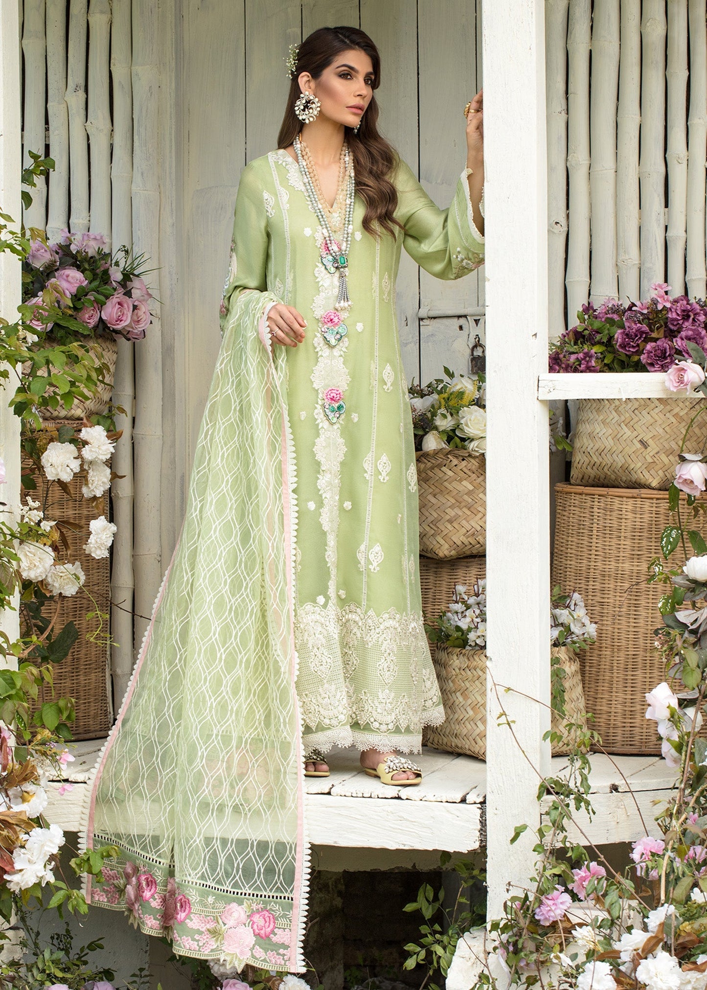 Saira Shakira | Luxury Pret | Mint Delight - Ladies Clothes - Maria Faisal