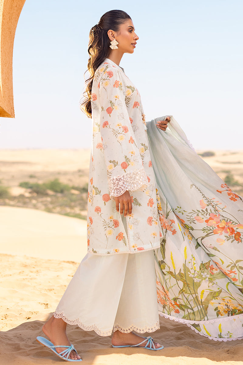 Cross Stitch | Eid Lawn 24 | AQUA GLAZE - Designer Dress with Intricate embroidery and embellishments. Shop elegent wedding dress at Maria Faisal.