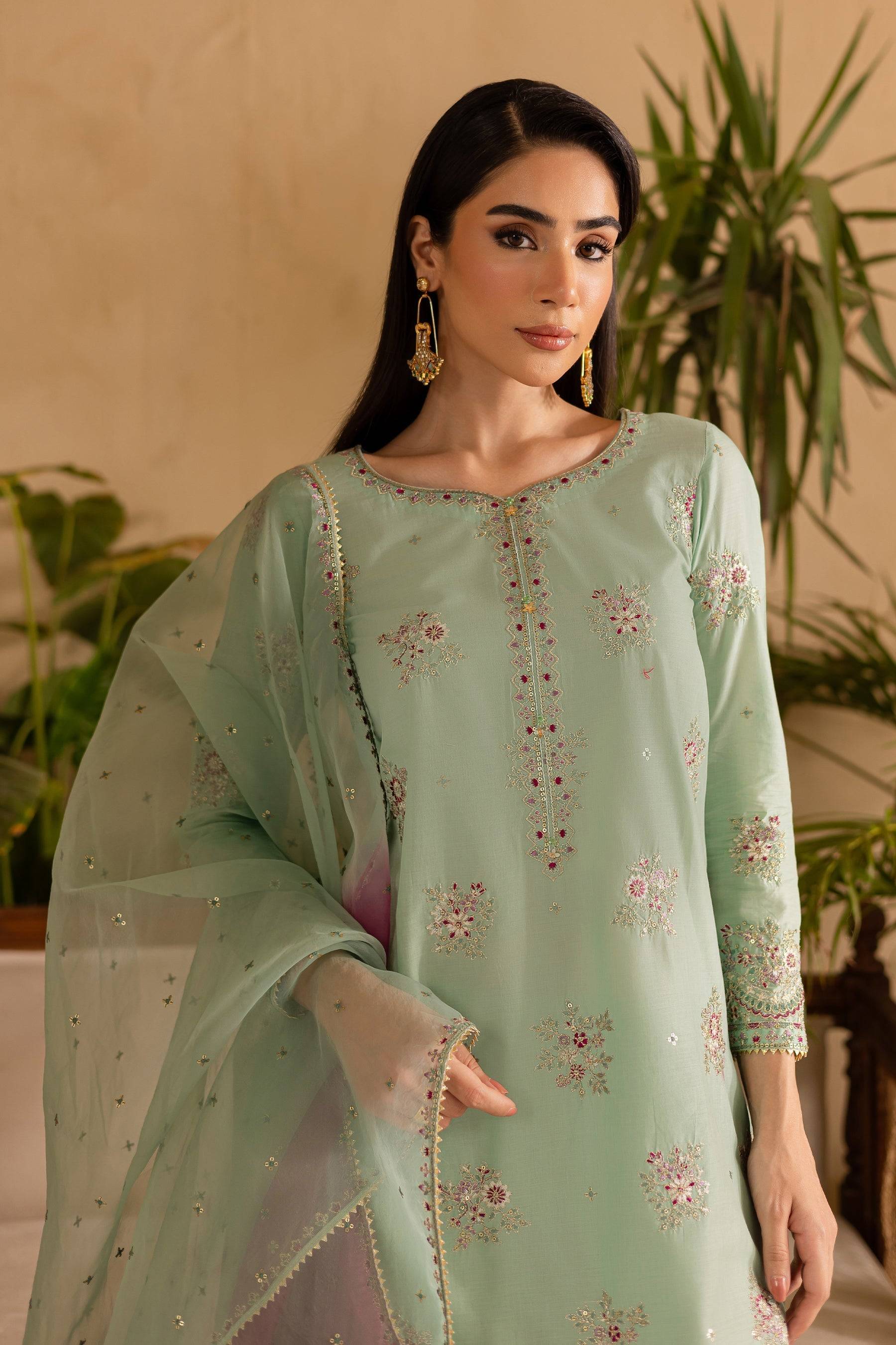 Batik | Nyra Embroidered Summer Solids | Amawas by Maria Faisal - Registered Vendor of : Batik - type : Ladies Clothes - 100% original wedding dresses