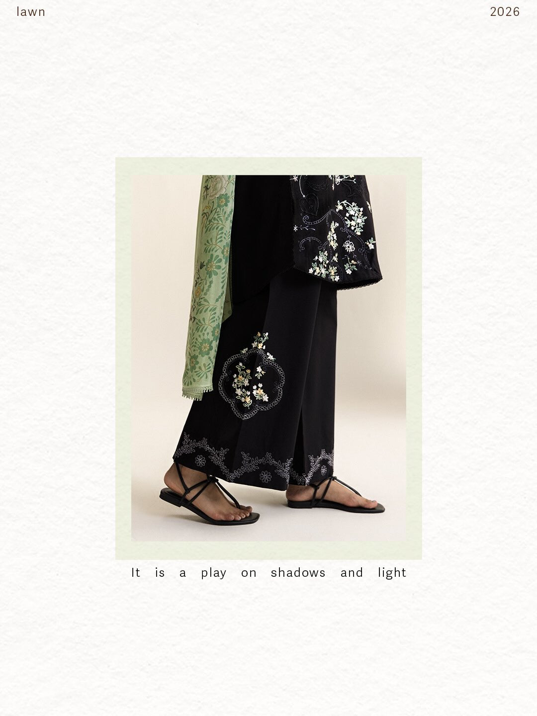Zara Shahjahan | Coco Lawn 26 | Eira-10A - Luxury Dress - available at Maria Faisal in UK and USA.