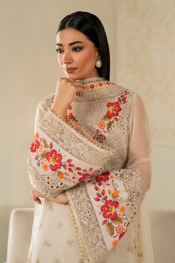 Baroque | Luxury Pret 25 | EMBROIDERED CHIFFON PR-1145 - Ladies Clothes - Maria Faisal