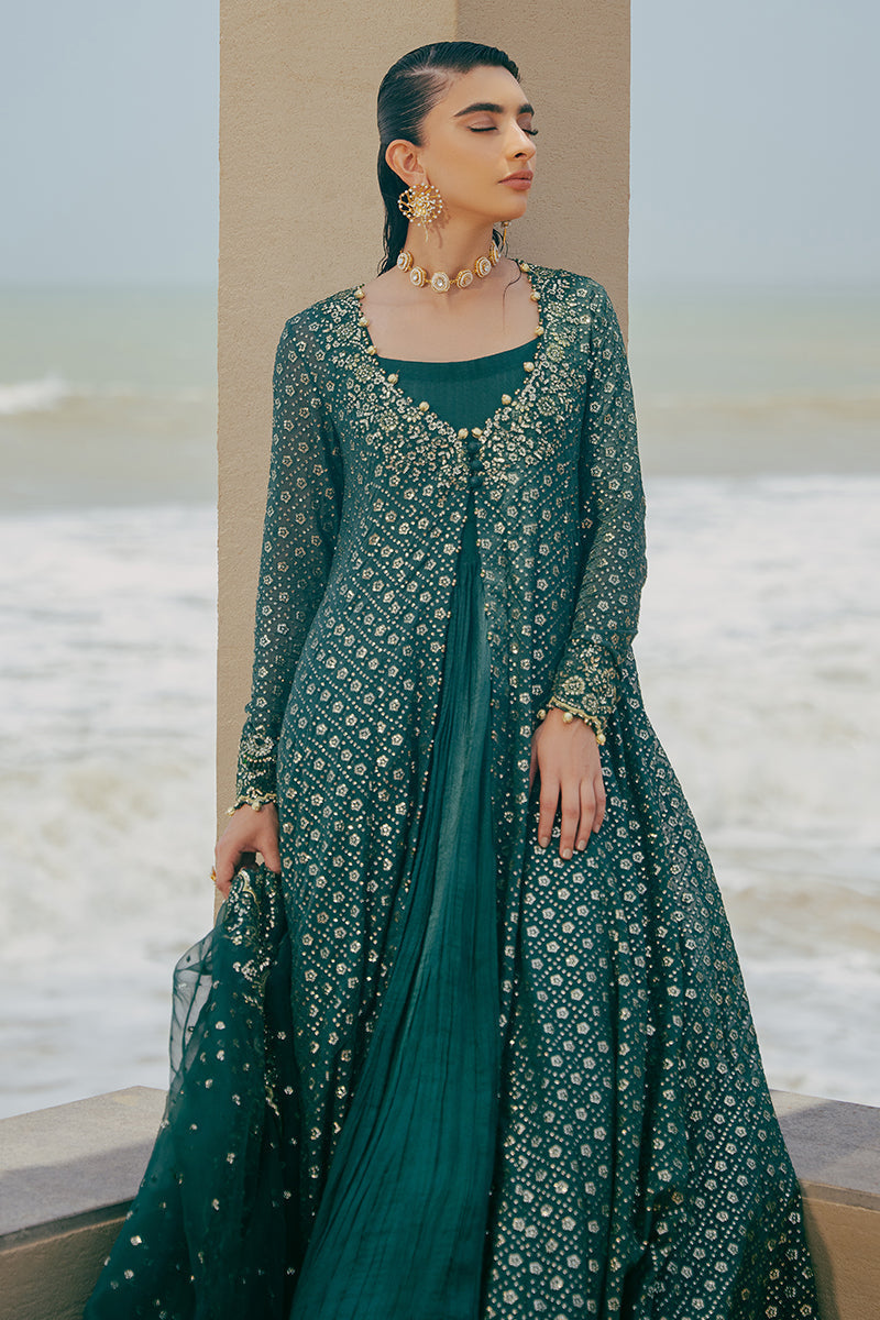 Cross Stitch | Wedding Collection 24 | GREEN SPRING - Ladies Clothes - Maria Faisal