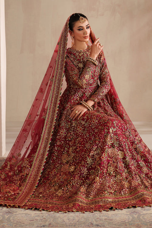 Baroque | Formals Collection | EMBROIDERED NET UF-4370 - Formal Dress - available at Maria Faisal in UK and USA.