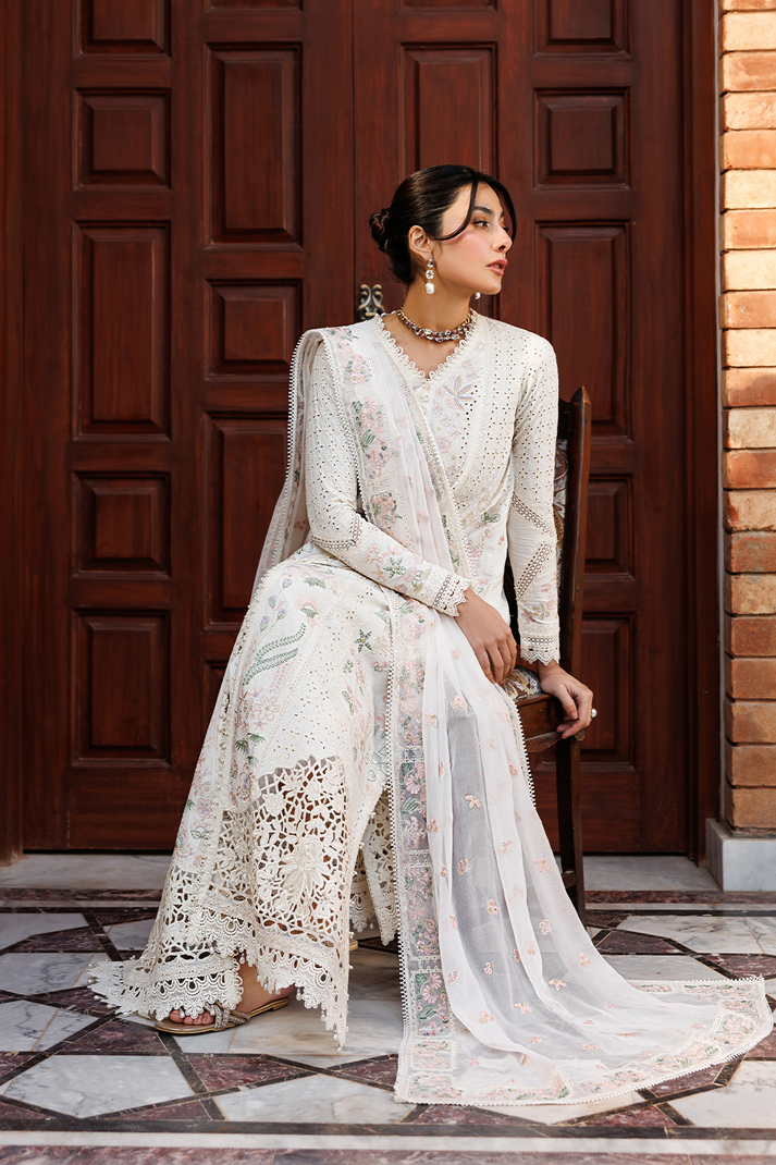 Emaan Adeel | Mirabelle Festive Luxury Lawn | SERAPH - Luxury Dress - available at Maria Faisal in UK and USA.