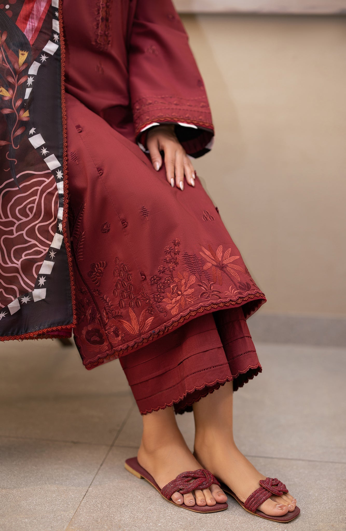 Seran | Afsanah Lawn |Rima - Luxury Dress - available at Maria Faisal in UK and USA.