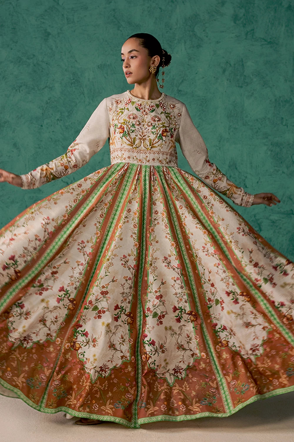 Vanya | Post Crds of July | SM-025 - Luxury Dress - available at Maria Faisal in UK and USA.