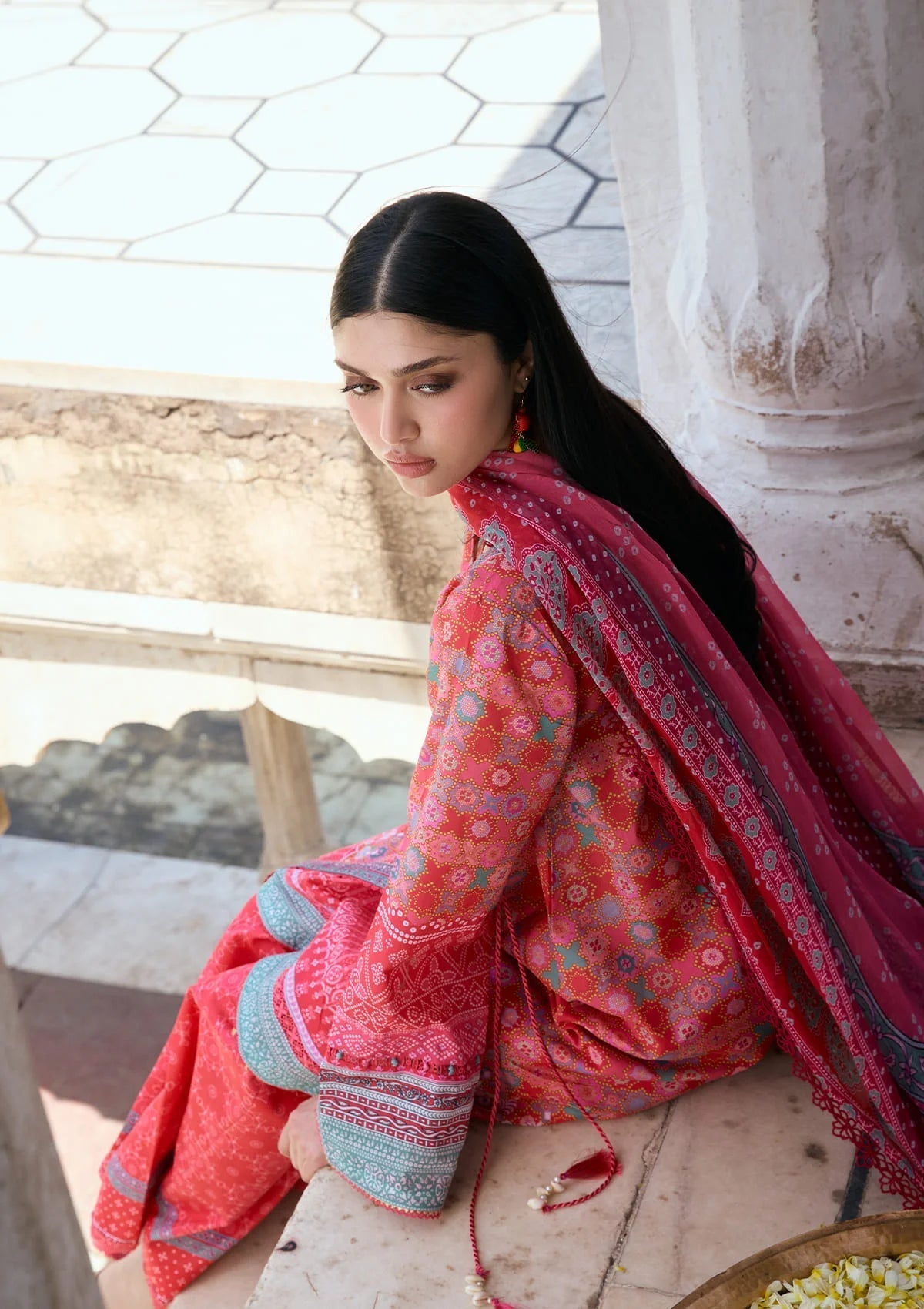 Kahf Premium | Prints Collection 26 | KPS-3A TABEER - Luxury Dress - available at Maria Faisal in UK and USA.