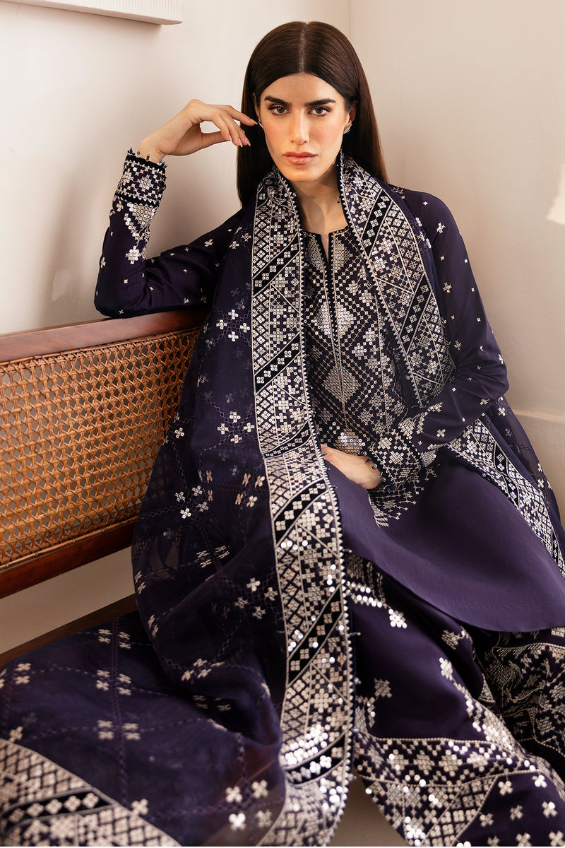 Jazmin | Formals Collection | Raw Silk UR-7030 - Ladies Clothes - Maria Faisal