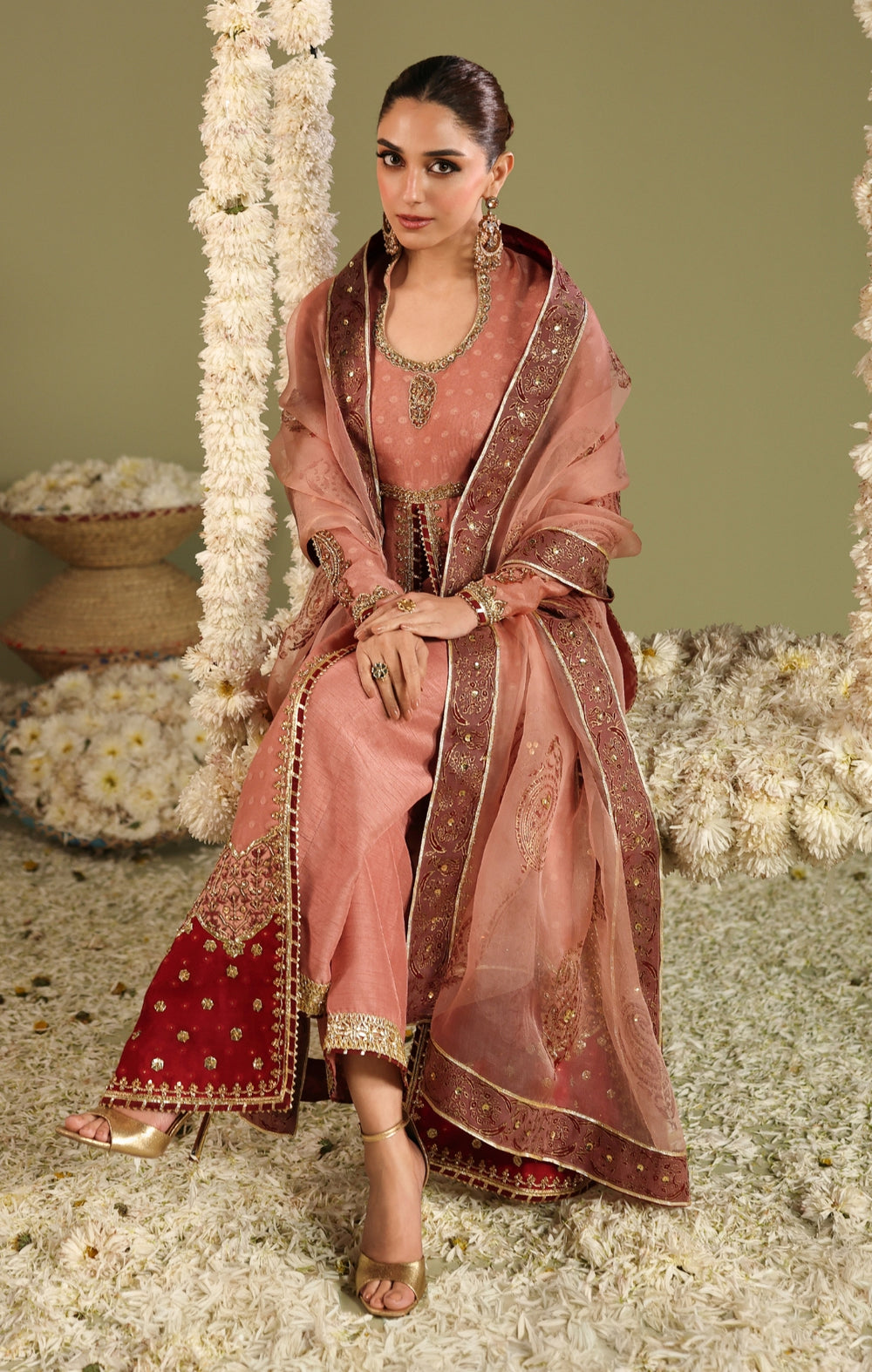 Maya | Jahanara Festive Edit 26 | MEERAS - Formal Dress - available at Maria Faisal in UK and USA.