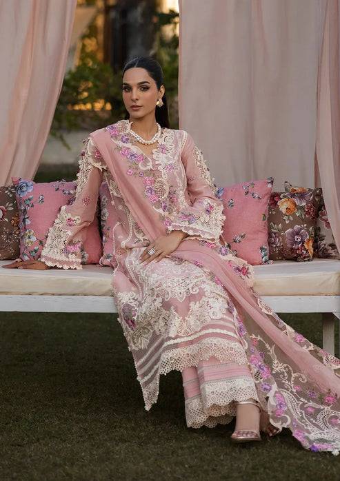 Kahf Premium | Luxury Lawn 25 | KLR-09 Bellerose by Maria Faisal - Registered Vendor of : Kahf Premium - type : Ladies Clothes - 100% original wedding dresses