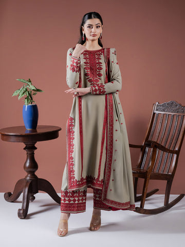 Faiza Faisal | Winter Edit 2024 | SAFFA - Designer Dress with Intricate embroidery and embellishments. Shop elegent wedding dress at Maria Faisal.