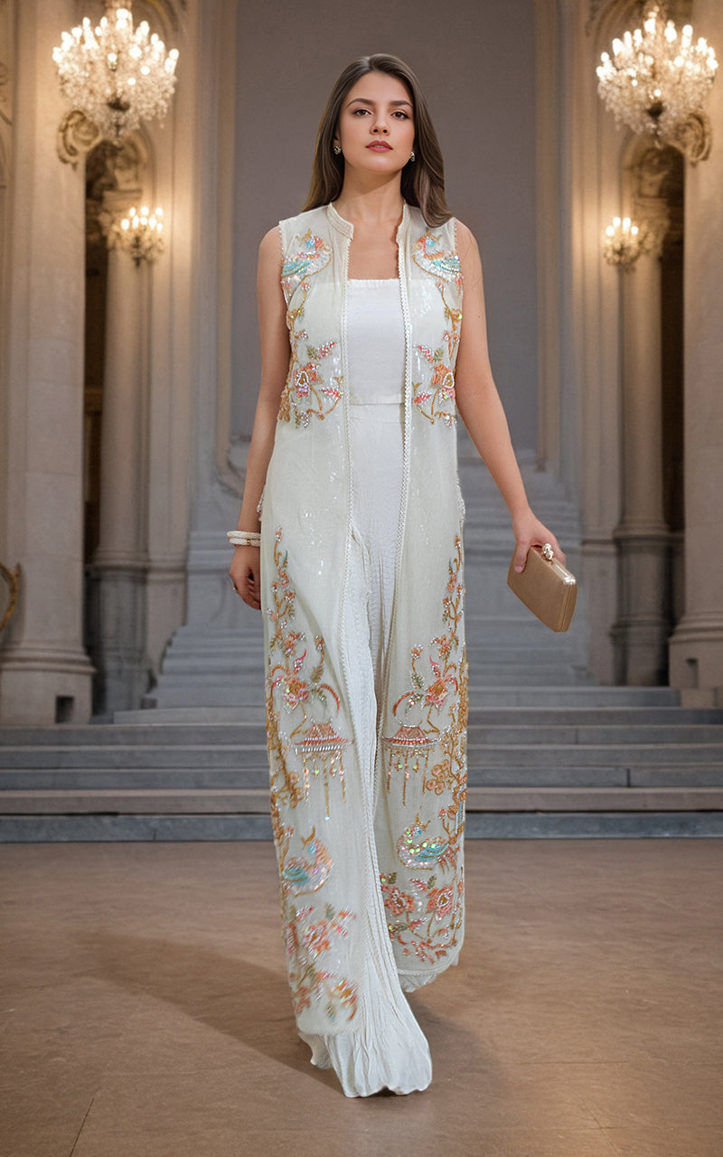 Threads and Motifs | Formal Dresses 25 | NET EMBROIDERD JACKET