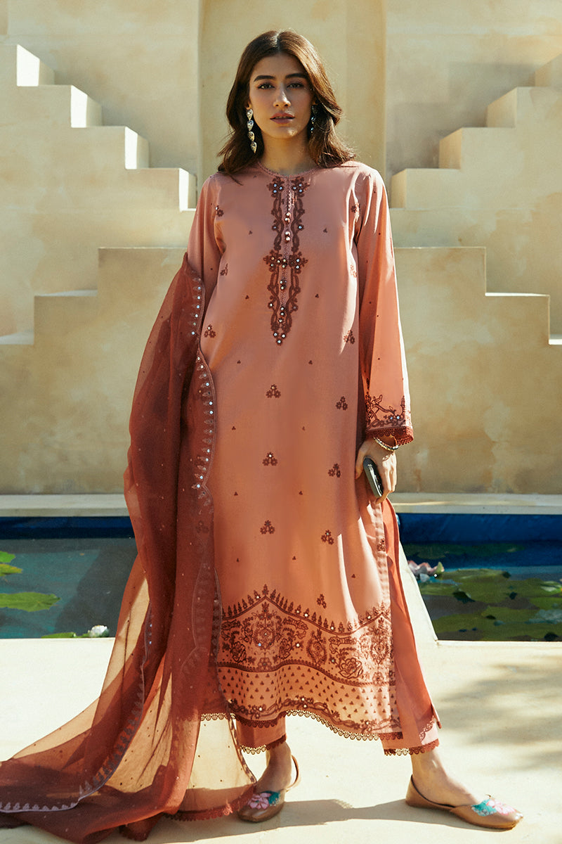 Cross Stitch | Premium Lawn 24 | ARID SAND - Ladies Clothes - Maria Faisal