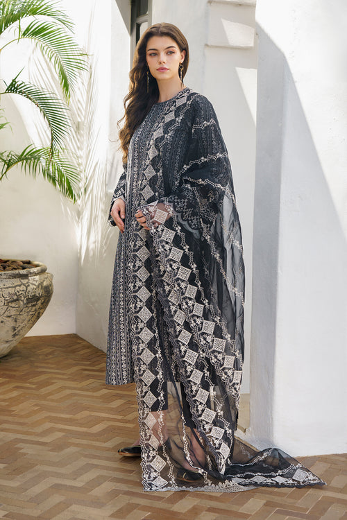 Baroque | Luxury Pret 24 | LAWN UF-573 - Designer Dress with Intricate embroidery and embellishments. Shop elegent wedding dress at Maria Faisal.