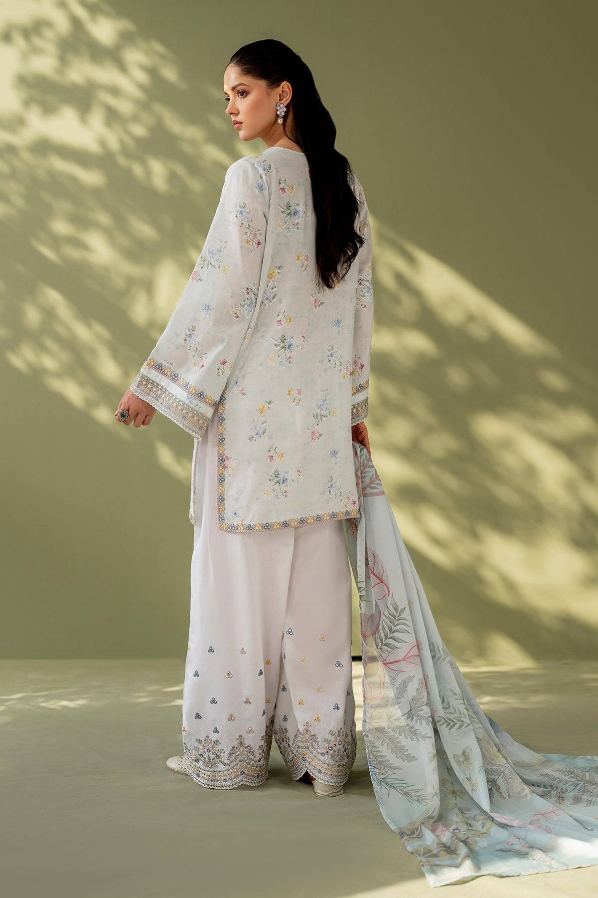 Baroque | Eid Printique | EMBROIDERED PRINTED LAWN UF-4170 by Maria Faisal - Registered Vendor of : Baroque - type : Ladies Clothes - 100% original wedding dresses