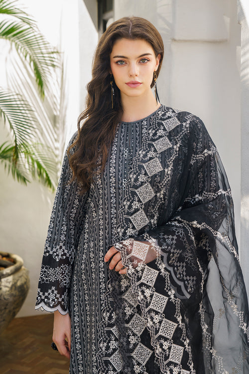 Baroque | Luxury Pret 24 | LAWN UF-573 - Designer Dress with Intricate embroidery and embellishments. Shop elegent wedding dress at Maria Faisal.