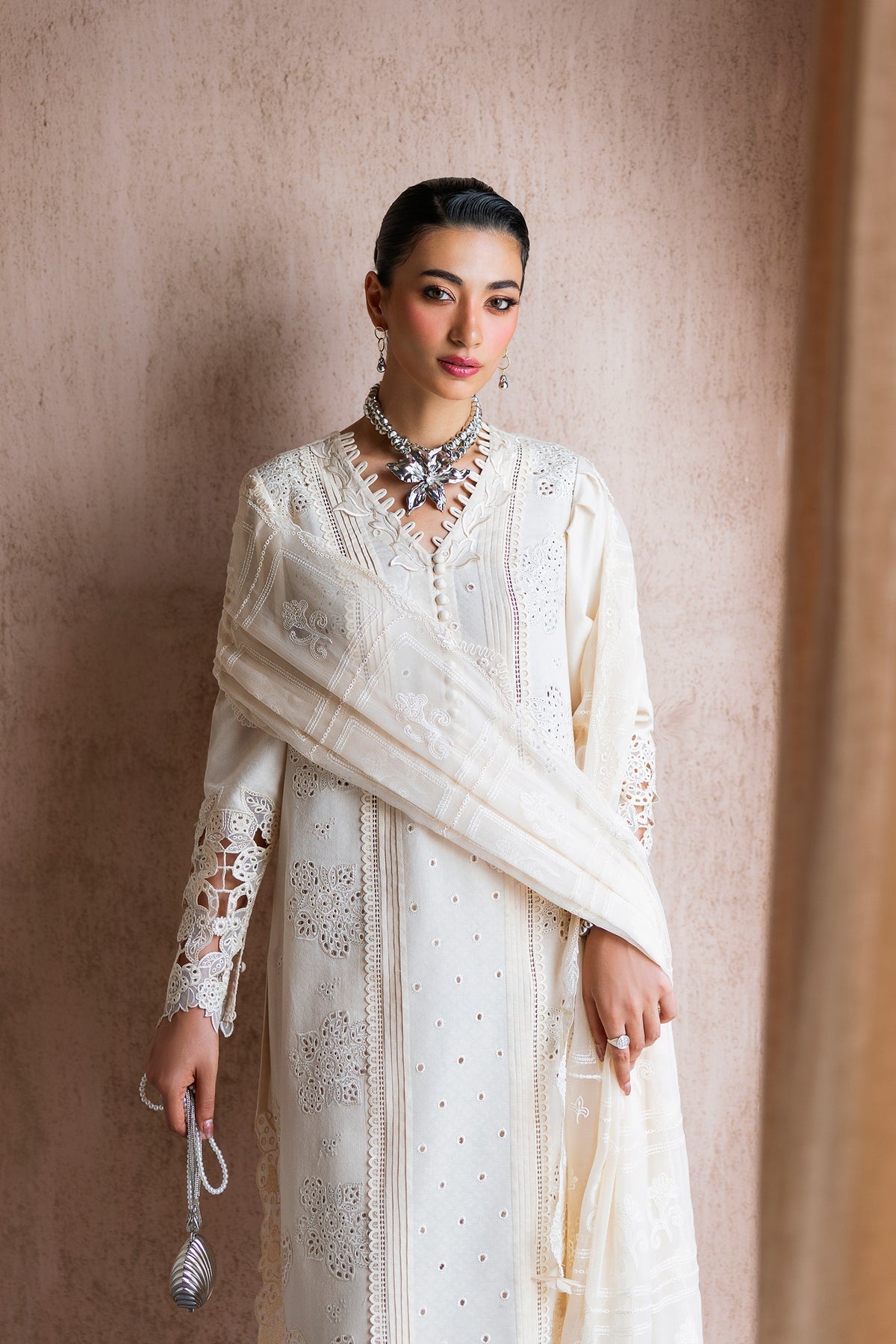 Qalamkar | Casual Pret 26 | PA-01 HALO - Dress - available at Maria Faisal in UK and USA.