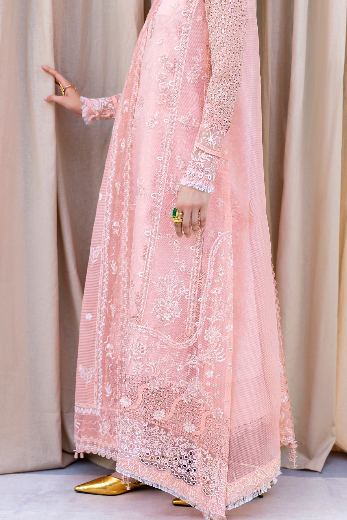 Qalamkar | Casual Pret 26 | PA-07 BLOOM - Dress - available at Maria Faisal in UK and USA.