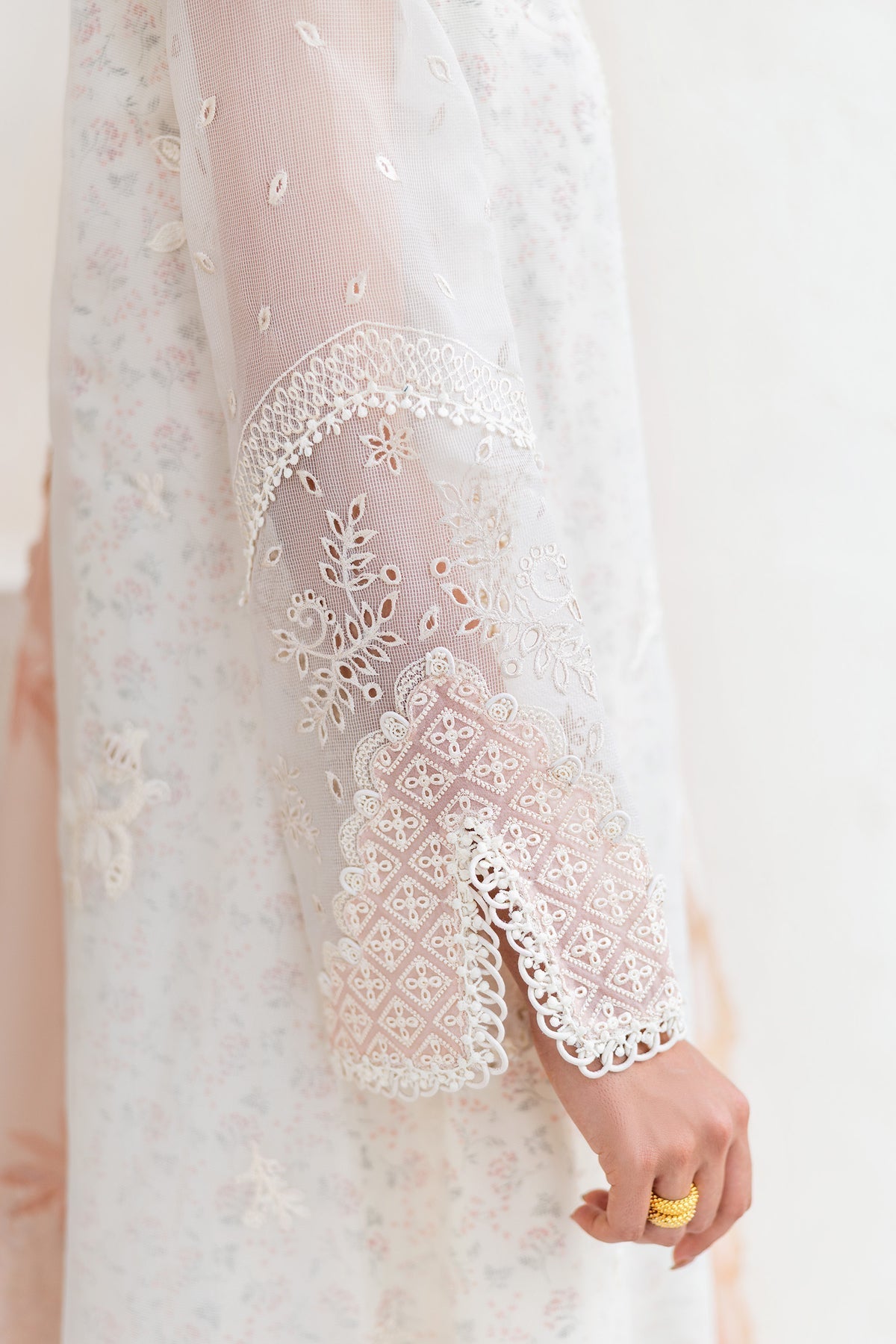 Qalamkar | Casual Pret 26 | PA-05 VEIL - Dress - available at Maria Faisal in UK and USA.
