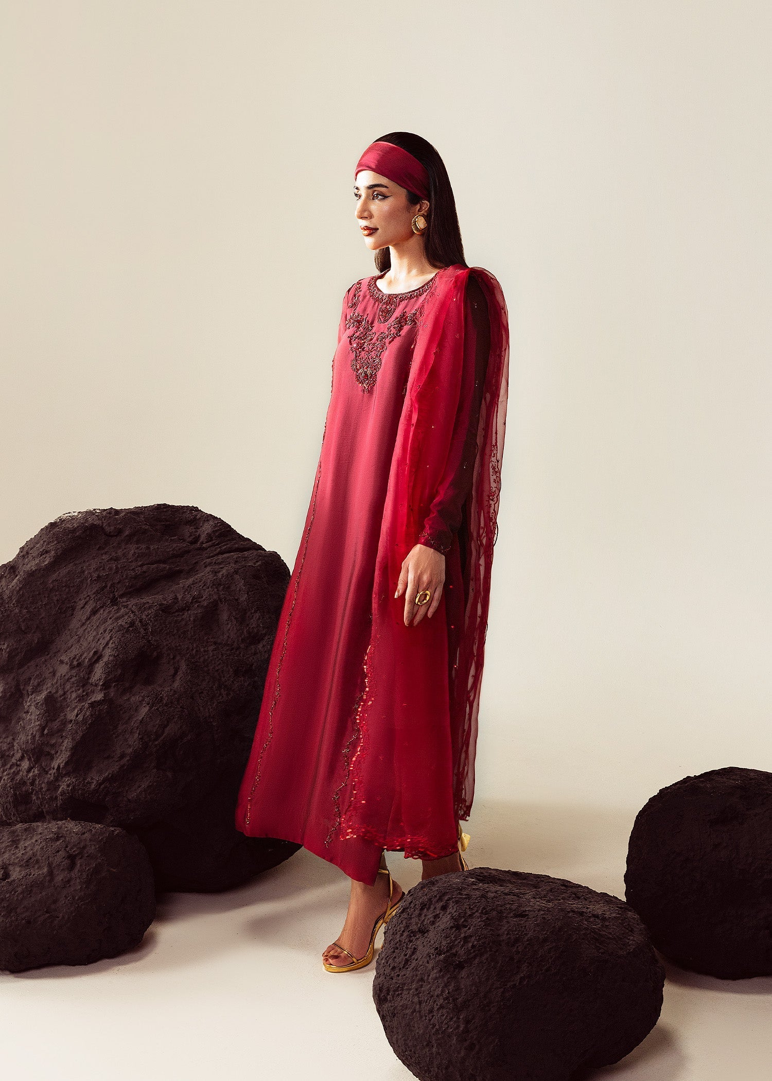 Mahum Asad | The Sirens | Majesty - Formal Dress - available at Maria Faisal in UK and USA.