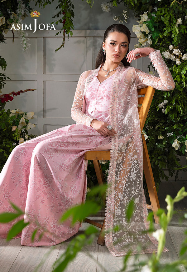 Asim Jofa | Lumiere Formals | AJLFC-02 EMBROIDERED ORGANZA - Formal Dress - available at Maria Faisal in UK and USA.