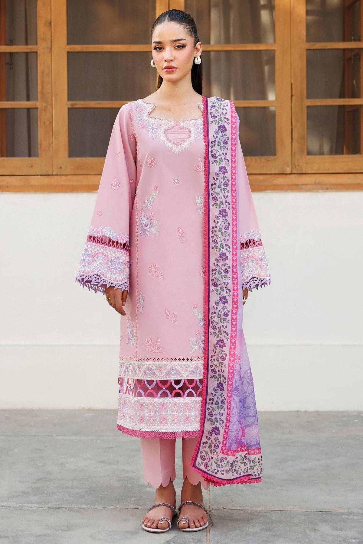 Farasha | Summer Weaves Embroidered Lawn | Petal Bloom by Maria Faisal - Registered Vendor of : Farasha - type : Ladies Clothes - 100% original wedding dresses