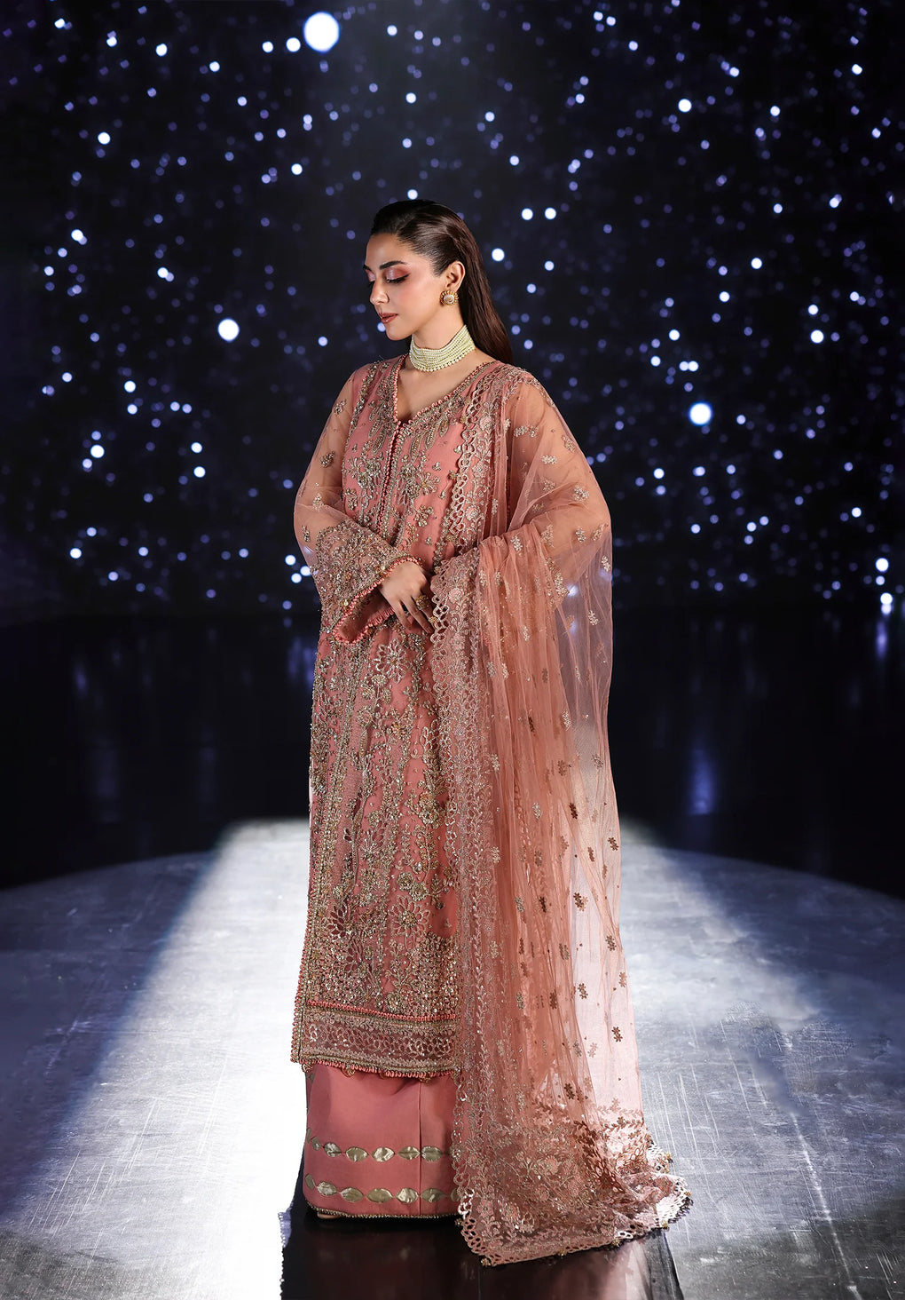 Elaf Premium | Stardom Formal Handwork 25 | ESH-05 BEYOND BEAUTY - Formal Dress - available at Maria Faisal in UK and USA.