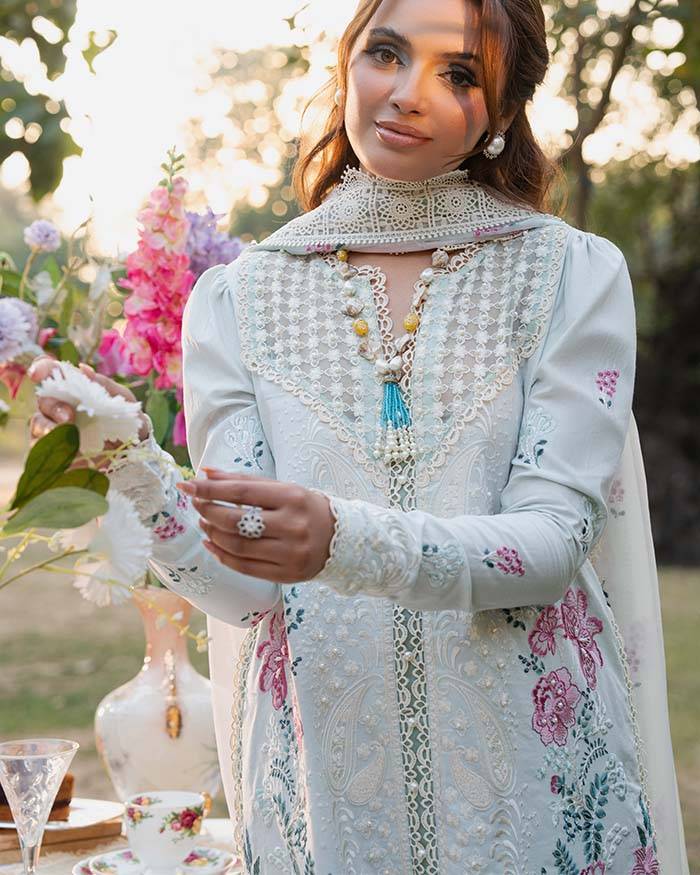Zevk | Flora Festive Lawn | JASMINE by Maria Faisal - Registered Vendor of : Zevk - type : Ladies Clothes - 100% original wedding dresses