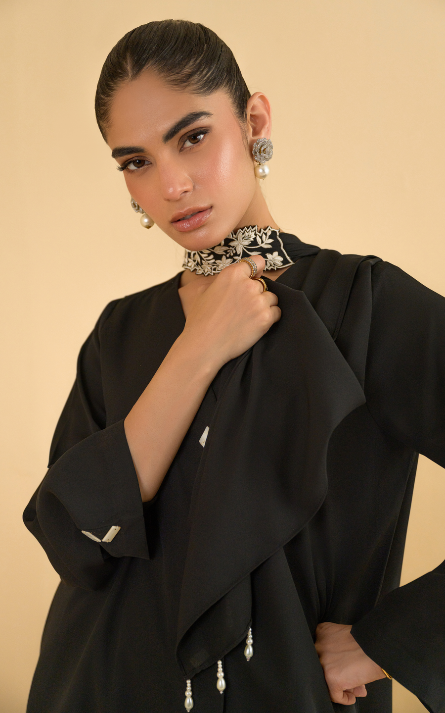 Sana Abbas | La Fiesta | Zara - Luxury Dress - available at Maria Faisal in UK and USA.